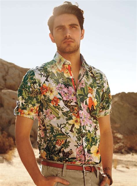 prada man dress shirt flower|Shirts for Men: Collared, Floral, Short & long.